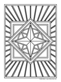 Download, print, color-in, colour-in Page 45 Centre Diamond